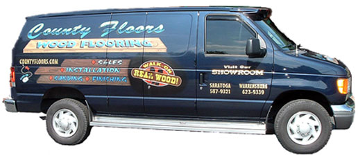 County Floors Installation Van