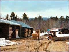 County Floors lumber storage shed