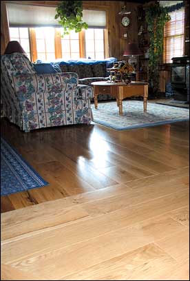 Living room with hardwood floor