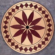 Wood flooring medallion