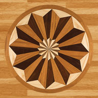Wood Flooring Decorative Medallion