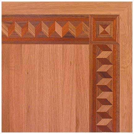 Wood flooring border