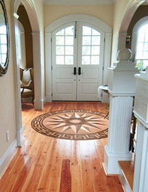 Oshkosh Inlay Floor Medallion