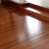 Prefinished santos mahogany flooring