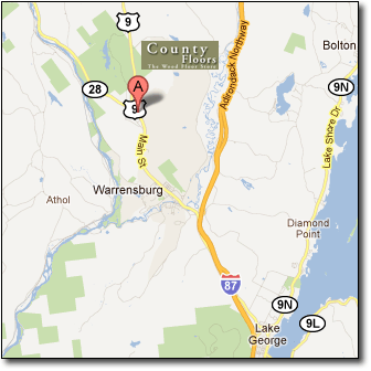 Map and directions to County Floors