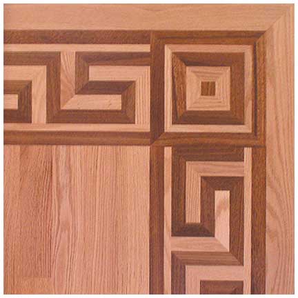 Wood flooring border